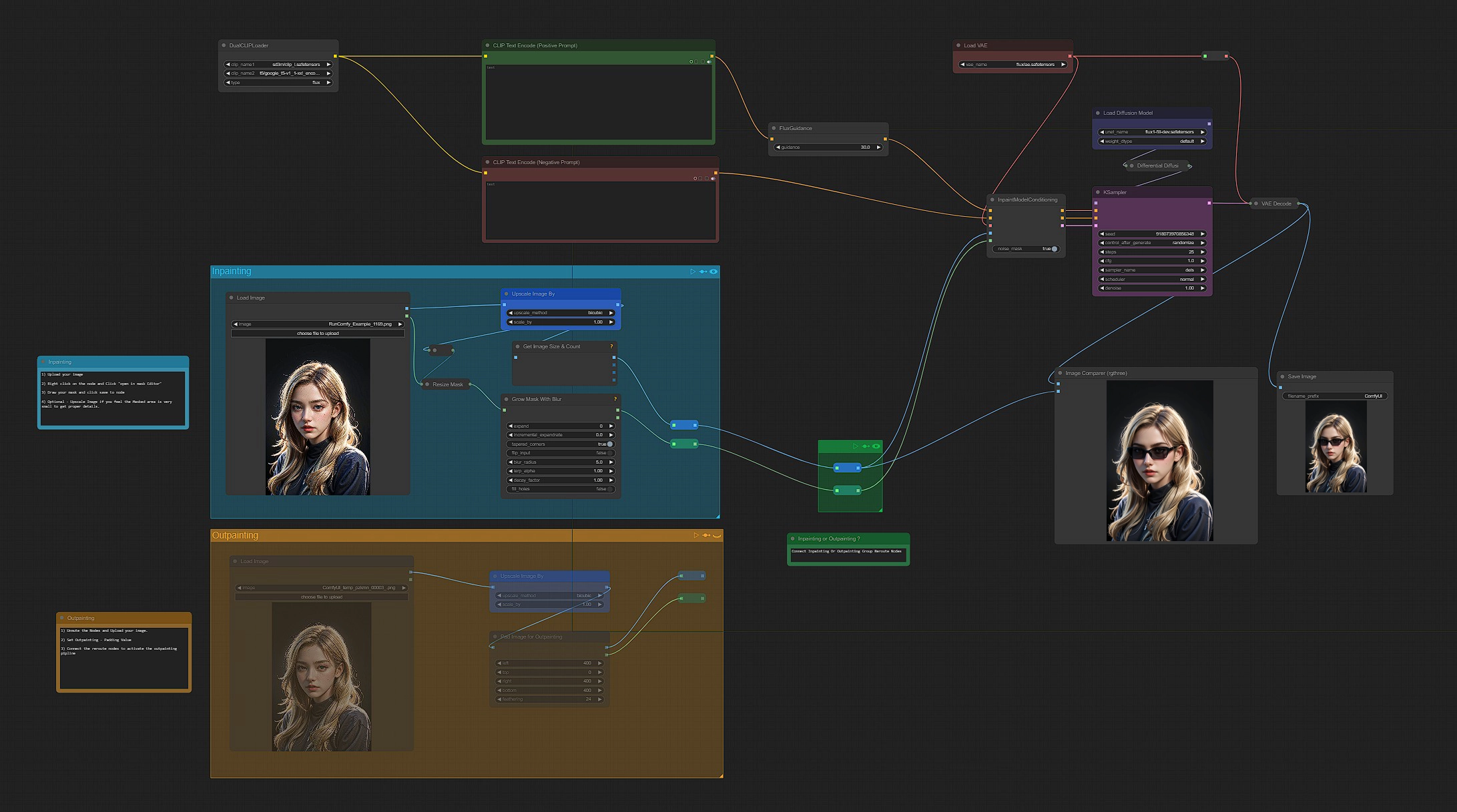 Flux Tools: Flux Fill for Inpainting and Outpainting