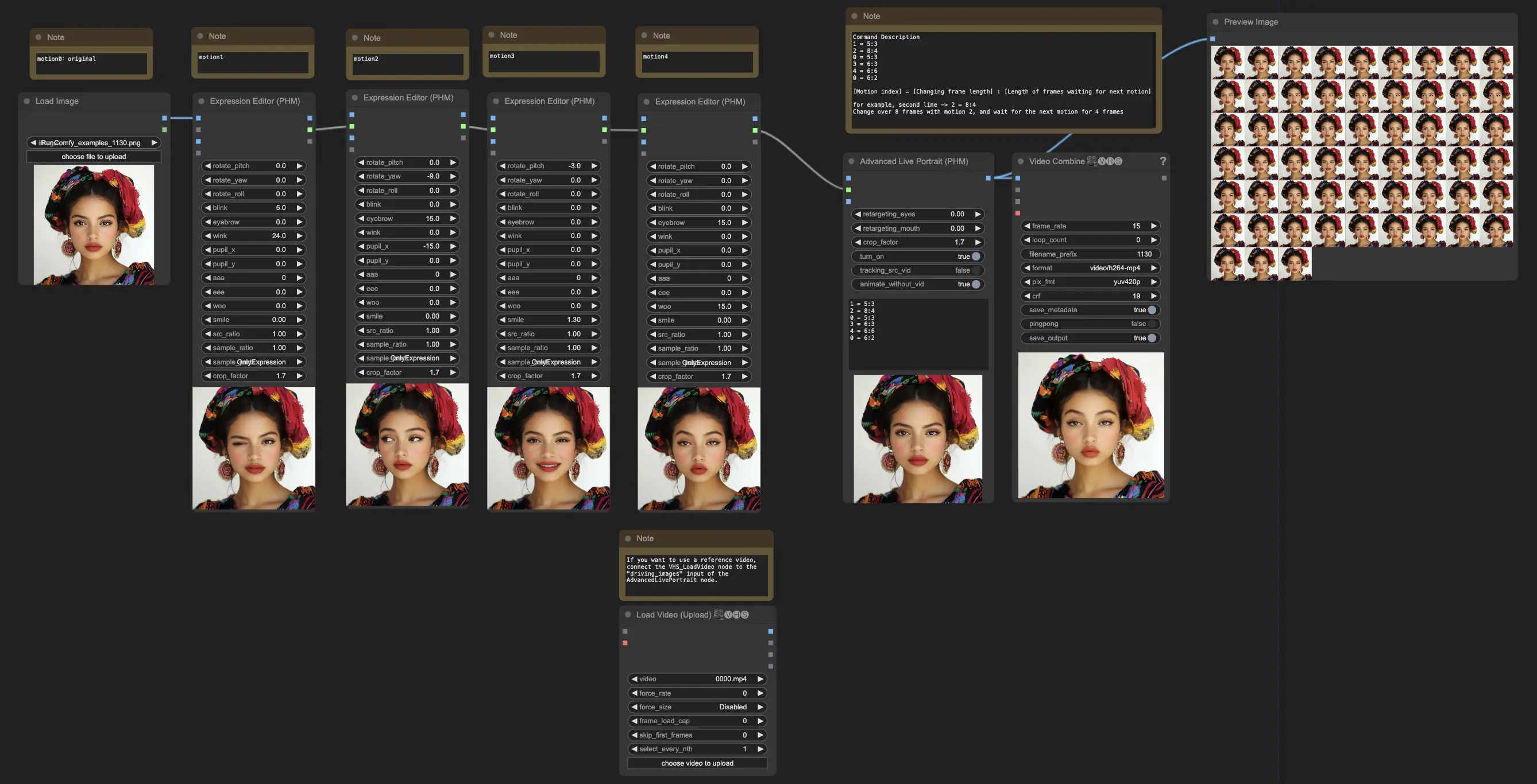 Advanced Live Portrait Workflow in ComfyUI