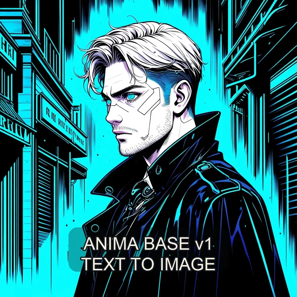 Anima Base v1 ComfyUI 工作流 | 动漫赛博朋克文本转图像