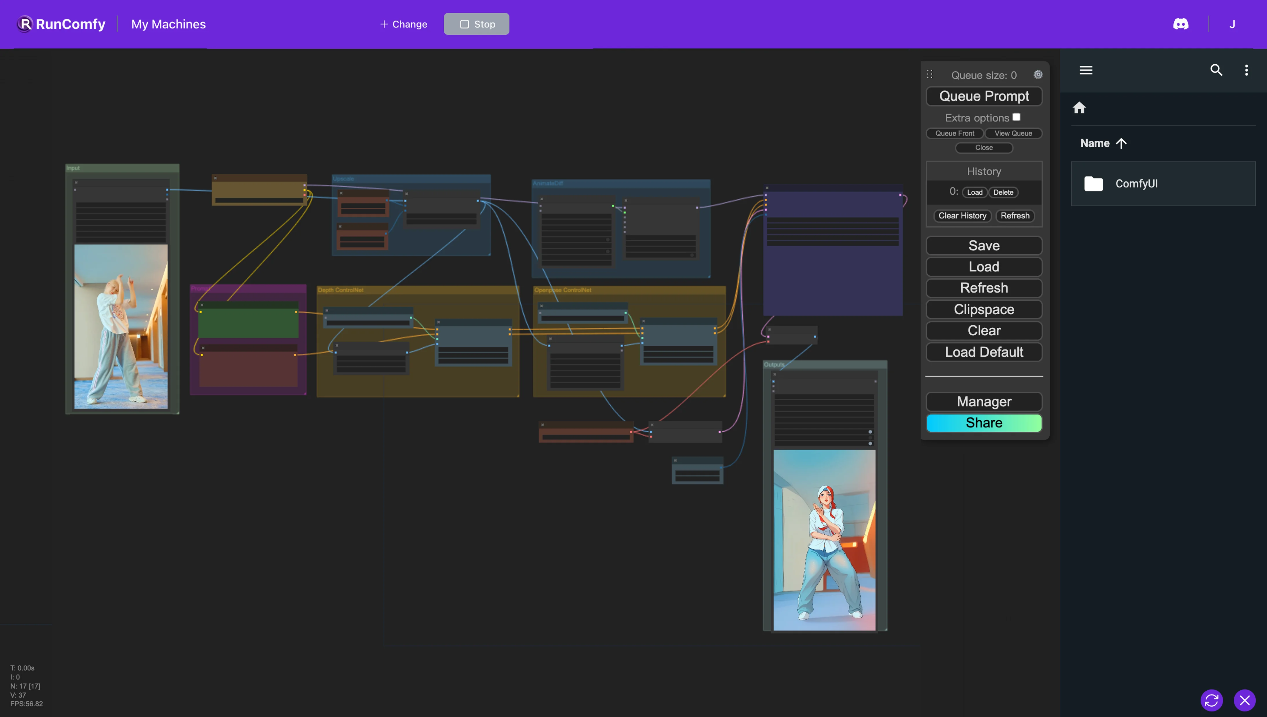 ComfyUI AnimateDiff and ControlNet Workflow