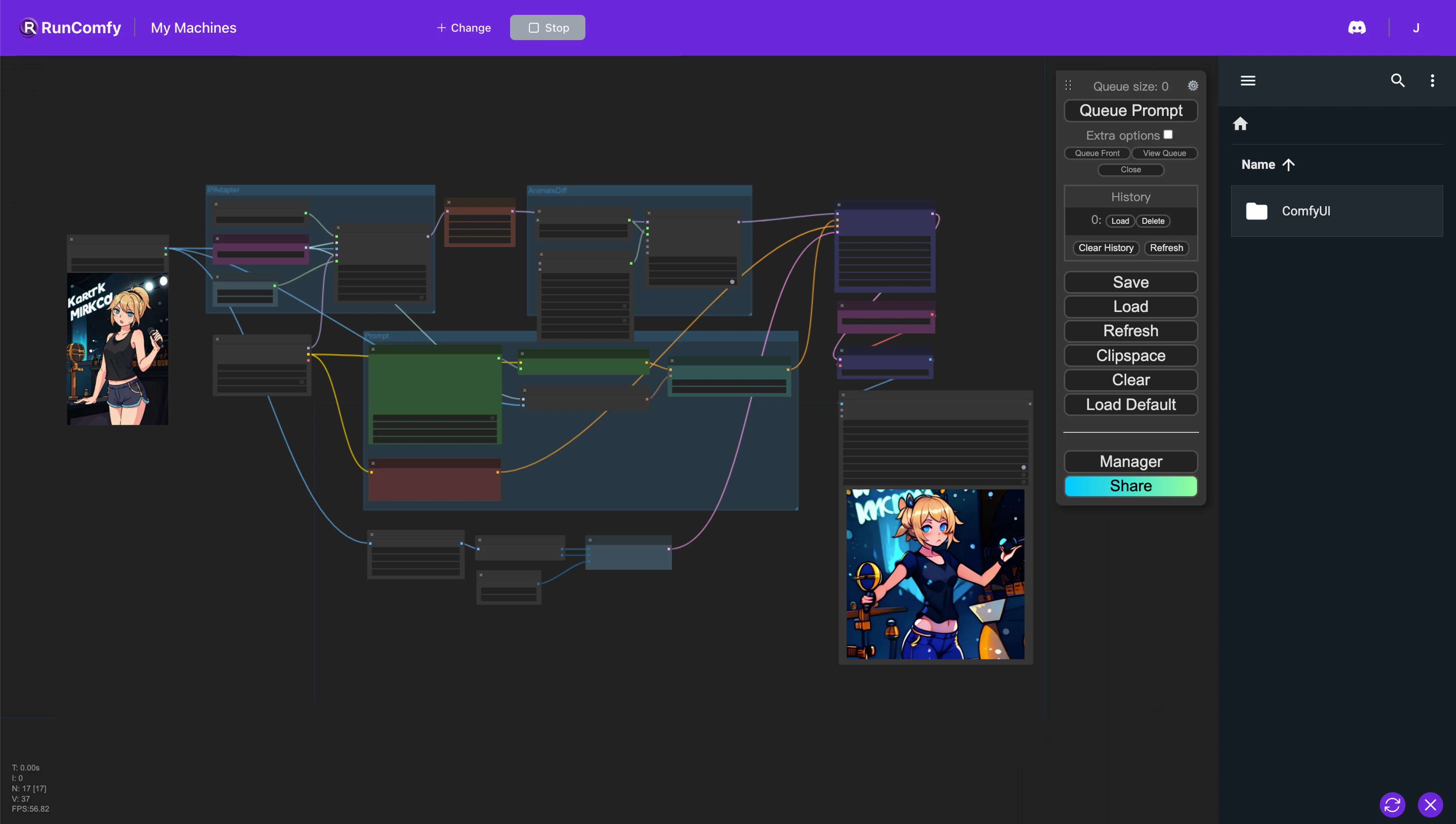 ComfyUI Animatediff with Dynamic Prompts Workflow