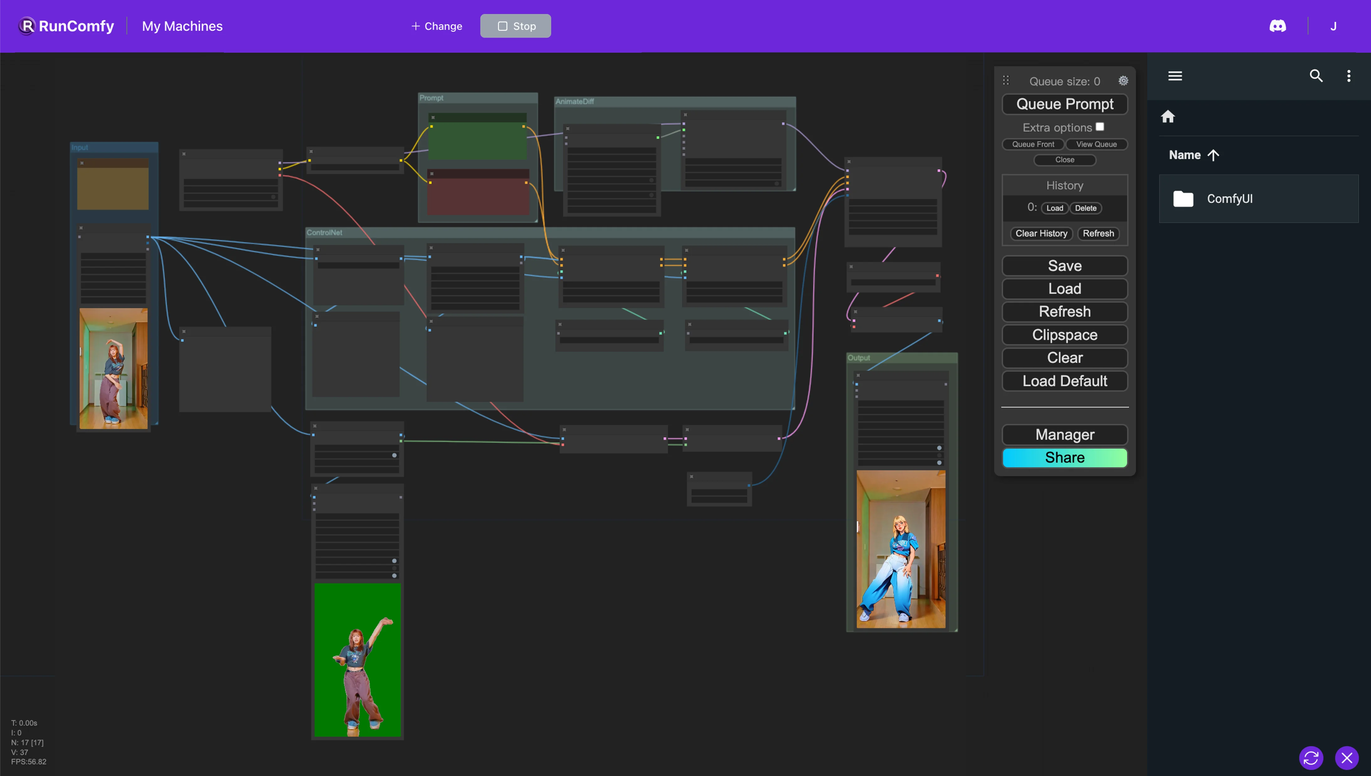 ComfyUI AnimateDiff, ControlNet and Auto Mask Workflow