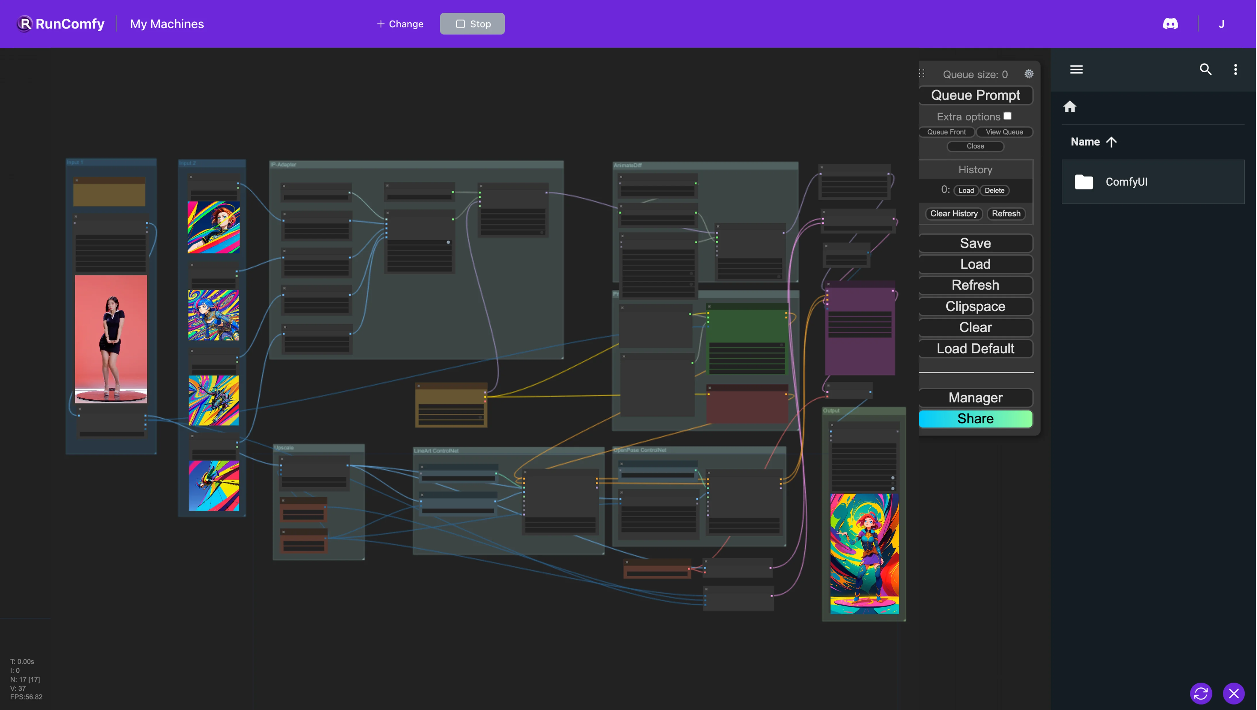 ComfyUI AnimateDiff, ControlNet and IP-Adapter Workflow