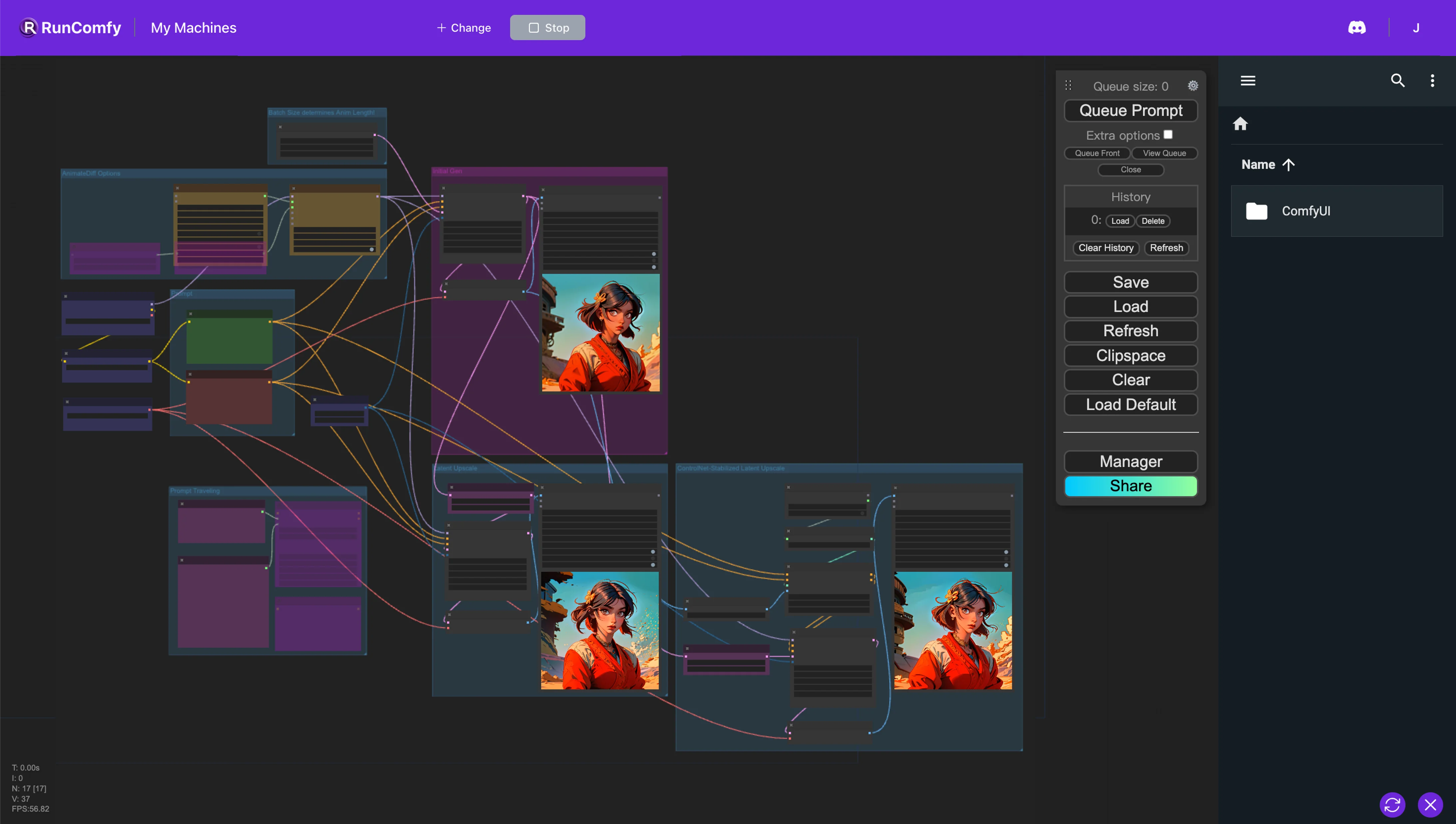 Create Animations or Videos with ComfyUI AnimateDiff Workflow.