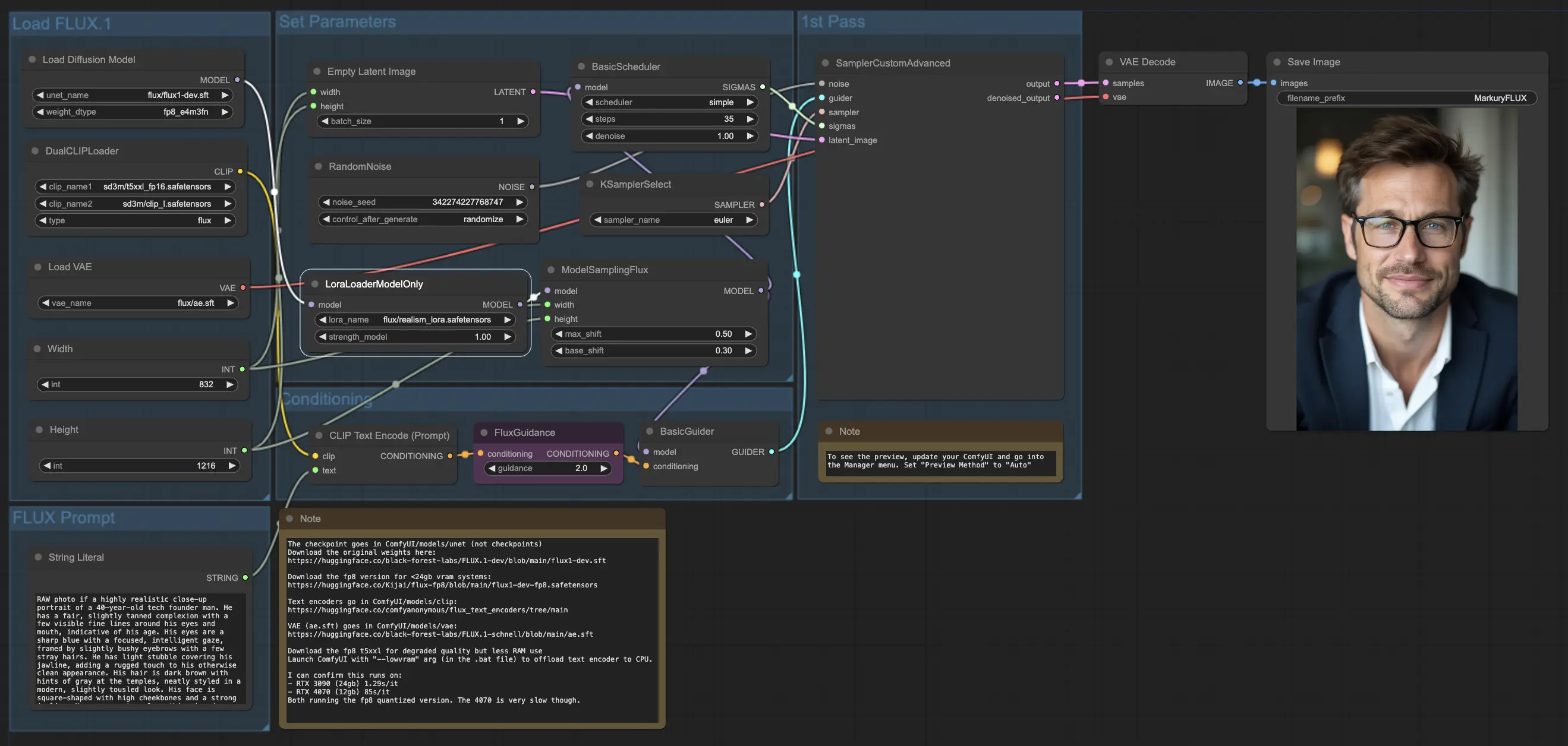 ComfyUI FLUX-RealismLoRA Workflow