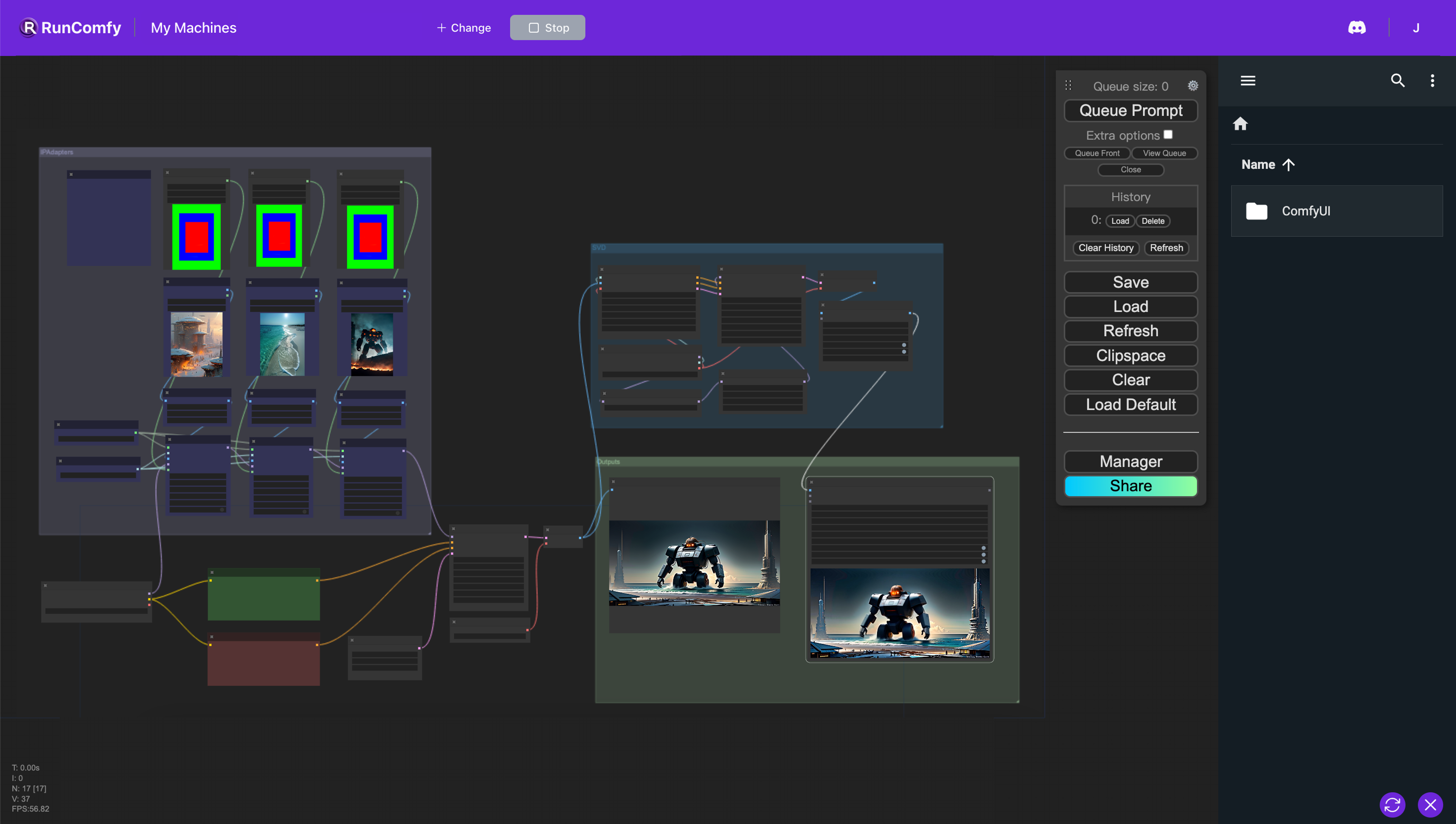 ComfyUI IP-Adapter and SVD workflow