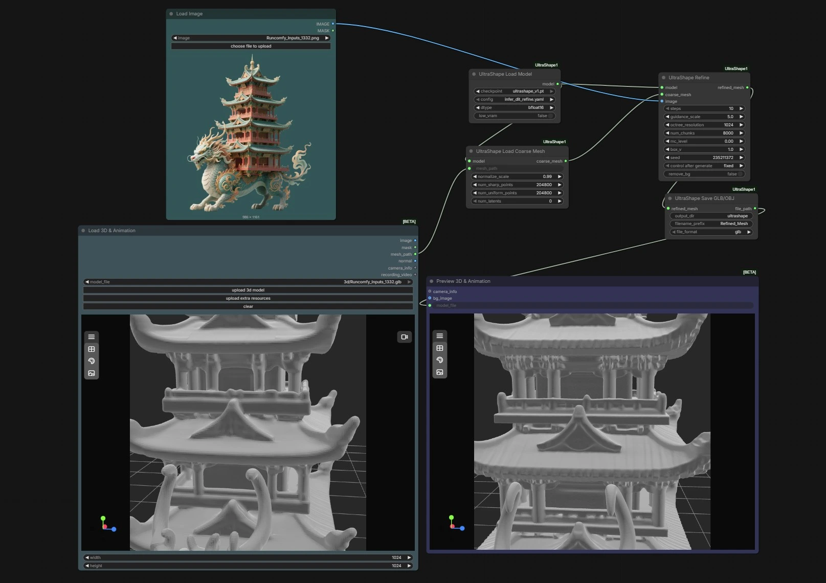ComfyUI UltraShape 1.0 Workflow | Mesh Cleanup and Optimization