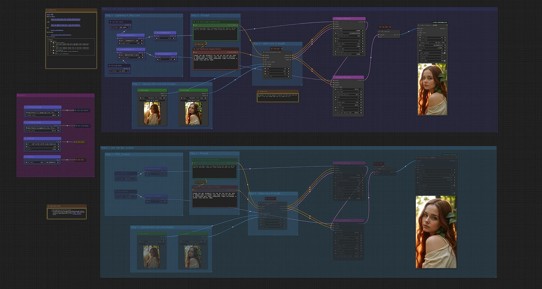 ComfyUI Wan2.2 Fun Inp Workflow | First-to-Last Frame Interpolation