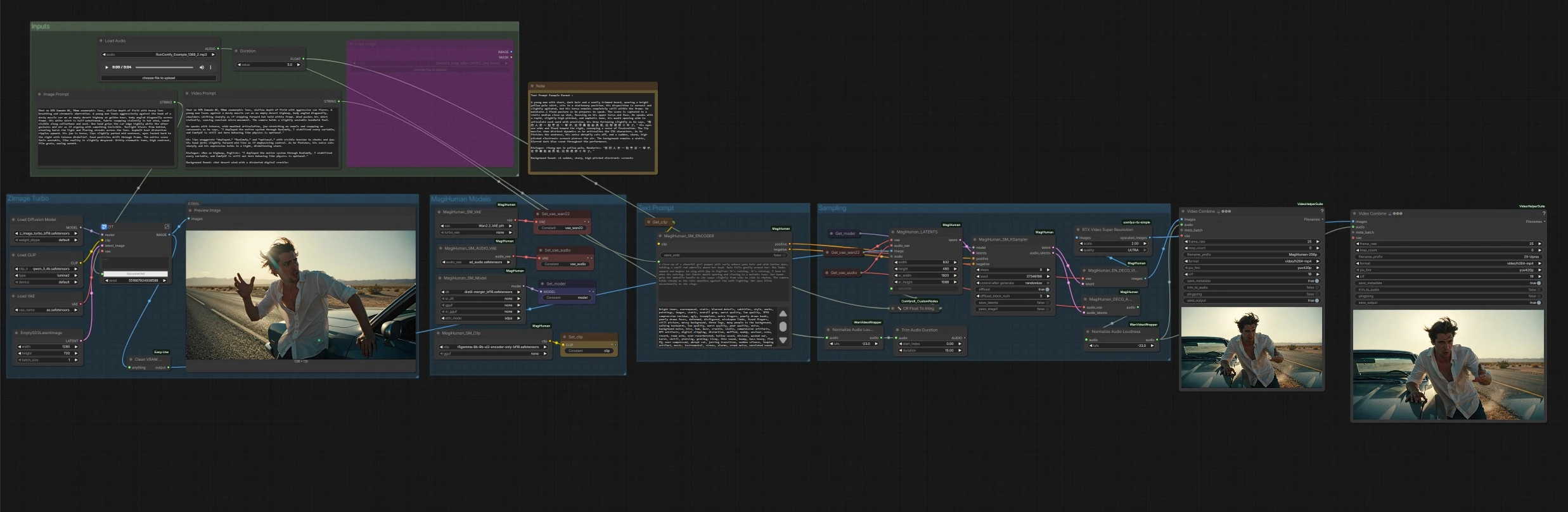 daVinci-MagiHuman Workflow in ComfyUI | Audio-Video Human Synthesis