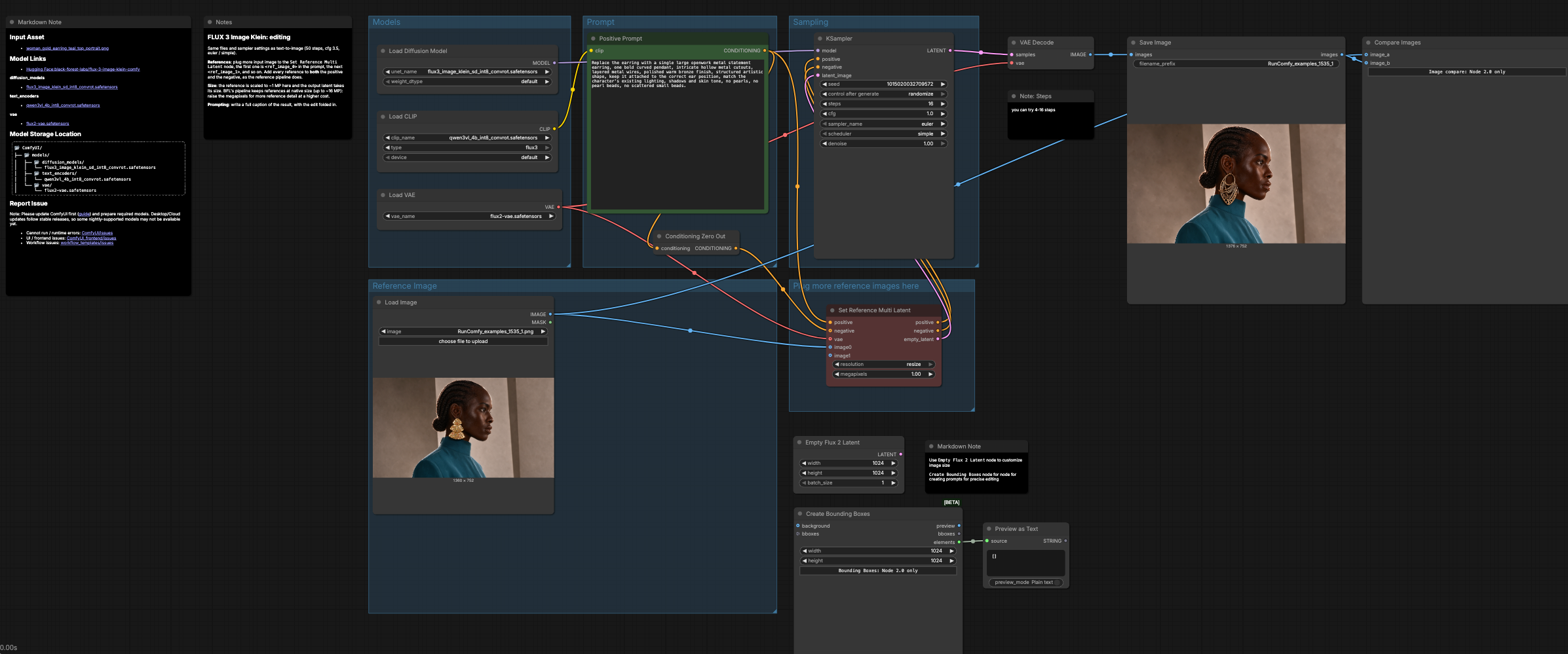 Flux 3 Klein Distilled Image Editing ComfyUI | INT8 16-Step