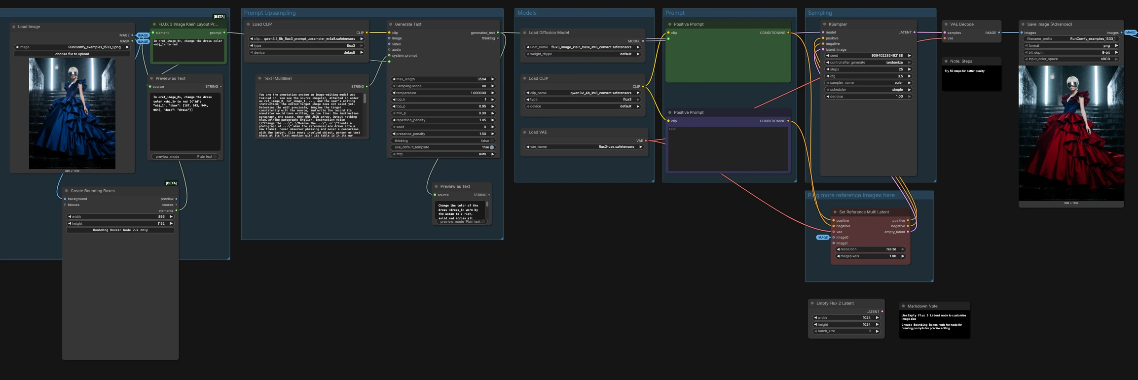 Flux 3 Klein Image Editing in ComfyUI | INT8 Box Prompts