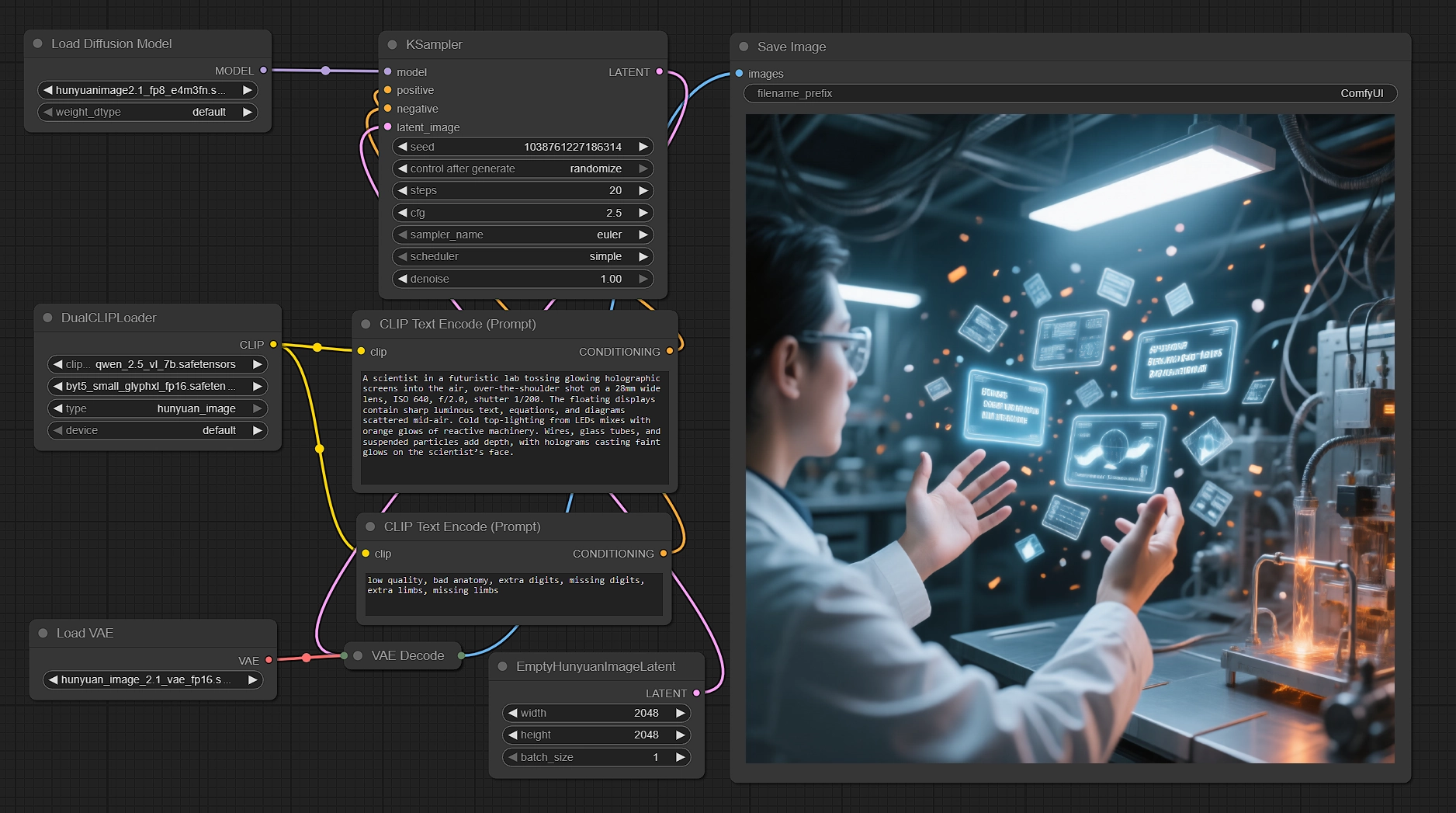 Hunyuan Image 2.1 in ComfyUI | High-Res Text-to-Image Workflow