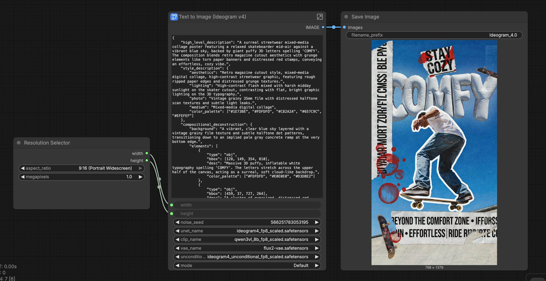 Ideogram 4 ComfyUI workflow | Structured Text-to-Image Generator