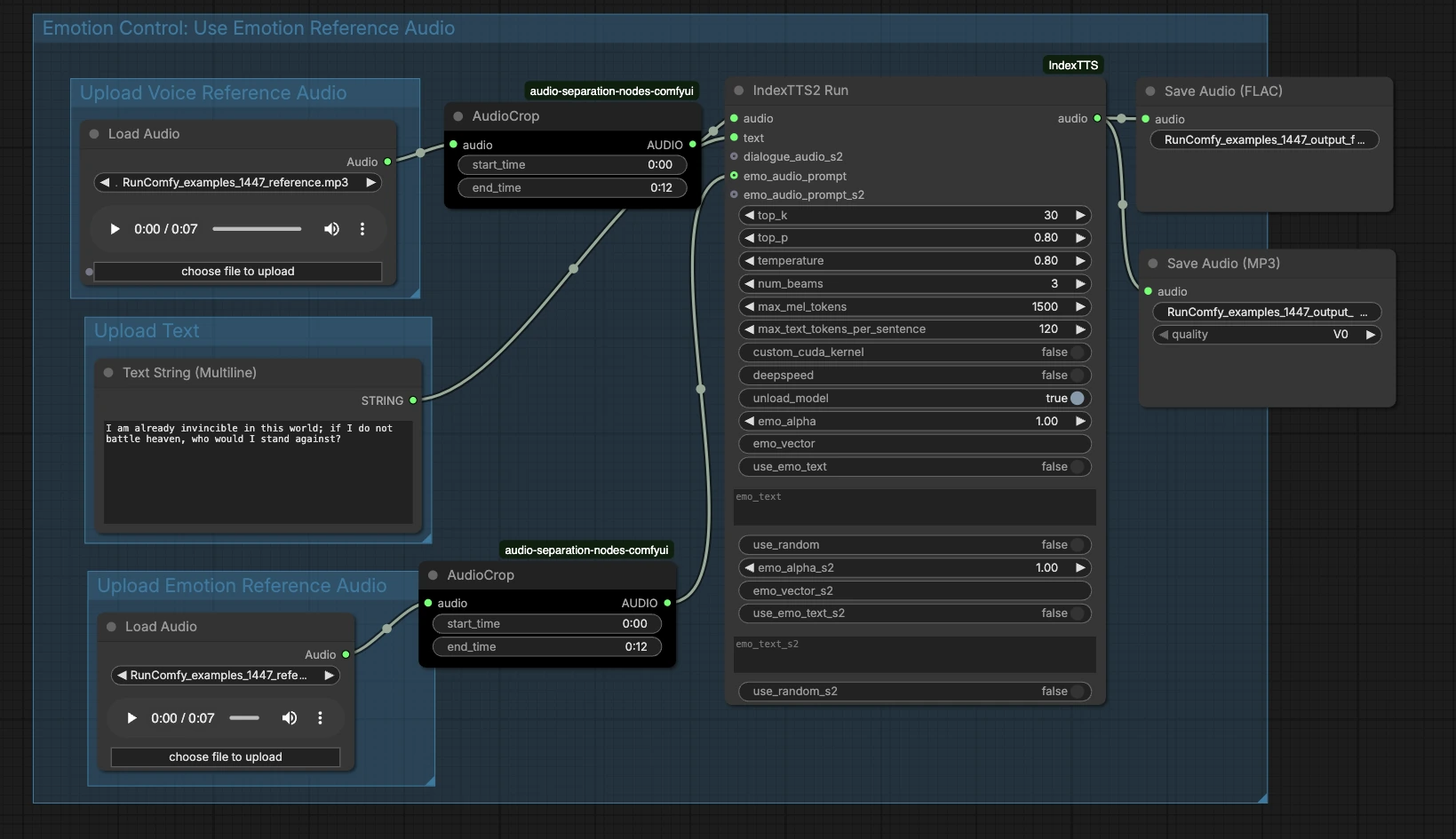 IndexTTS2 ComfyUI workflow | Emotional Voice Cloning & Speech Synthesis