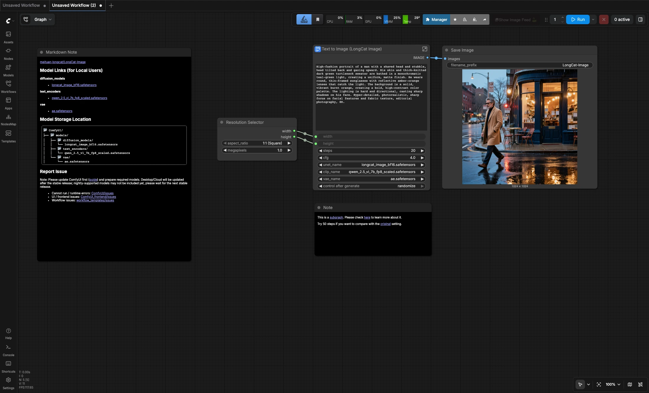 LongCat Image Text to Image ComfyUI Workflow