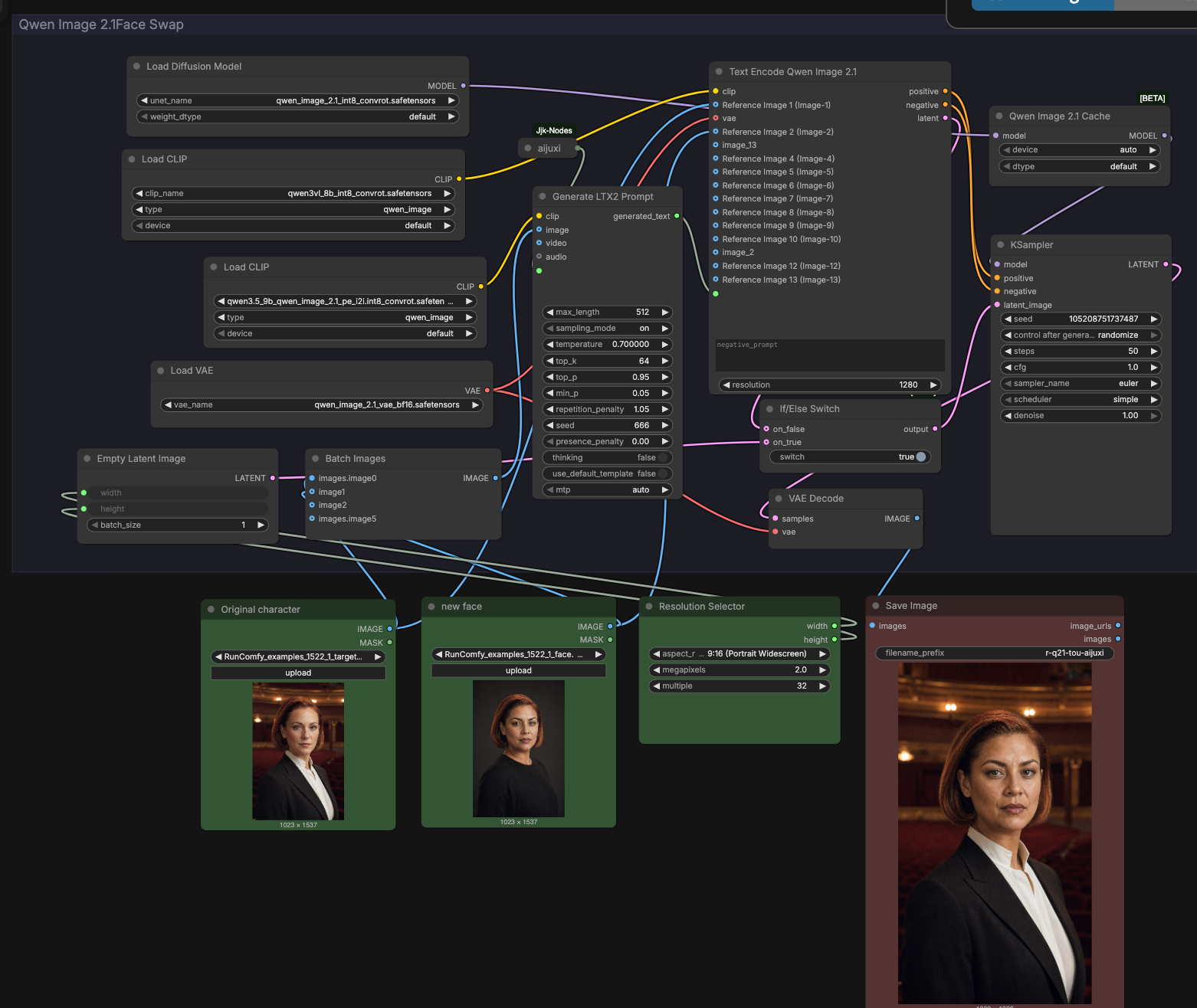 Qwen Image 2.1 Face Swap in ComfyUI | Identity Transfer