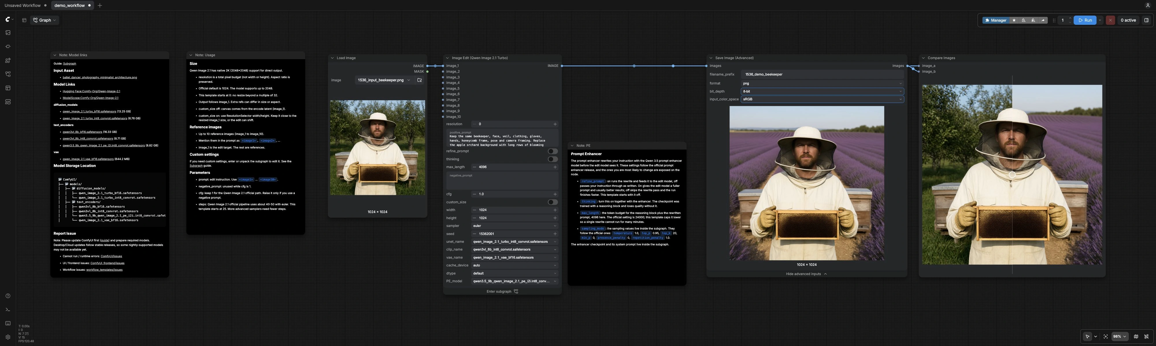 Qwen Image 2.1 Turbo Edit ComfyUI | 8-Step INT8 Editing