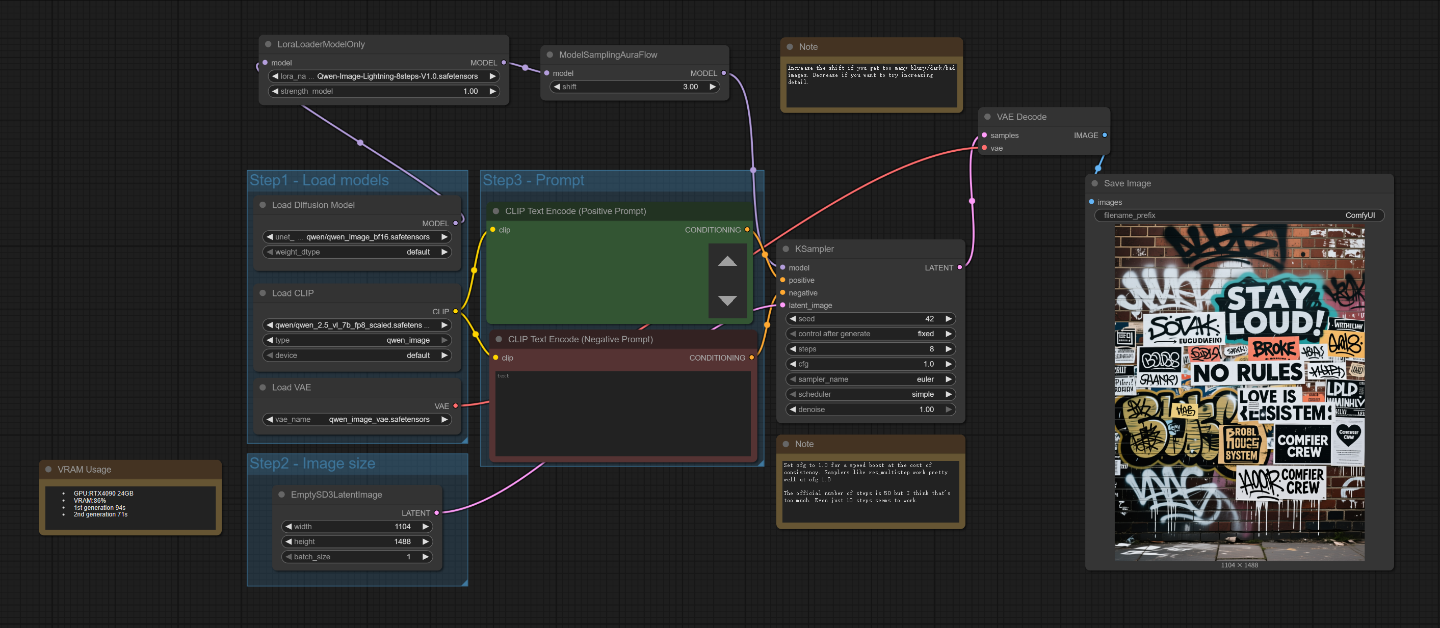 Qwen-Image-Lightning ComfyUI Workflow | 8-Step Fast Generation