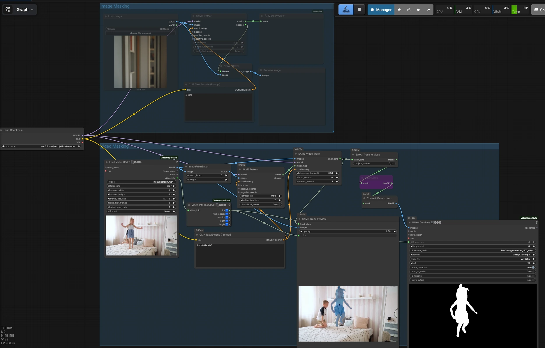 SAM 3.1 ComfyUI Workflow | Native Segmentation and Video Tracking