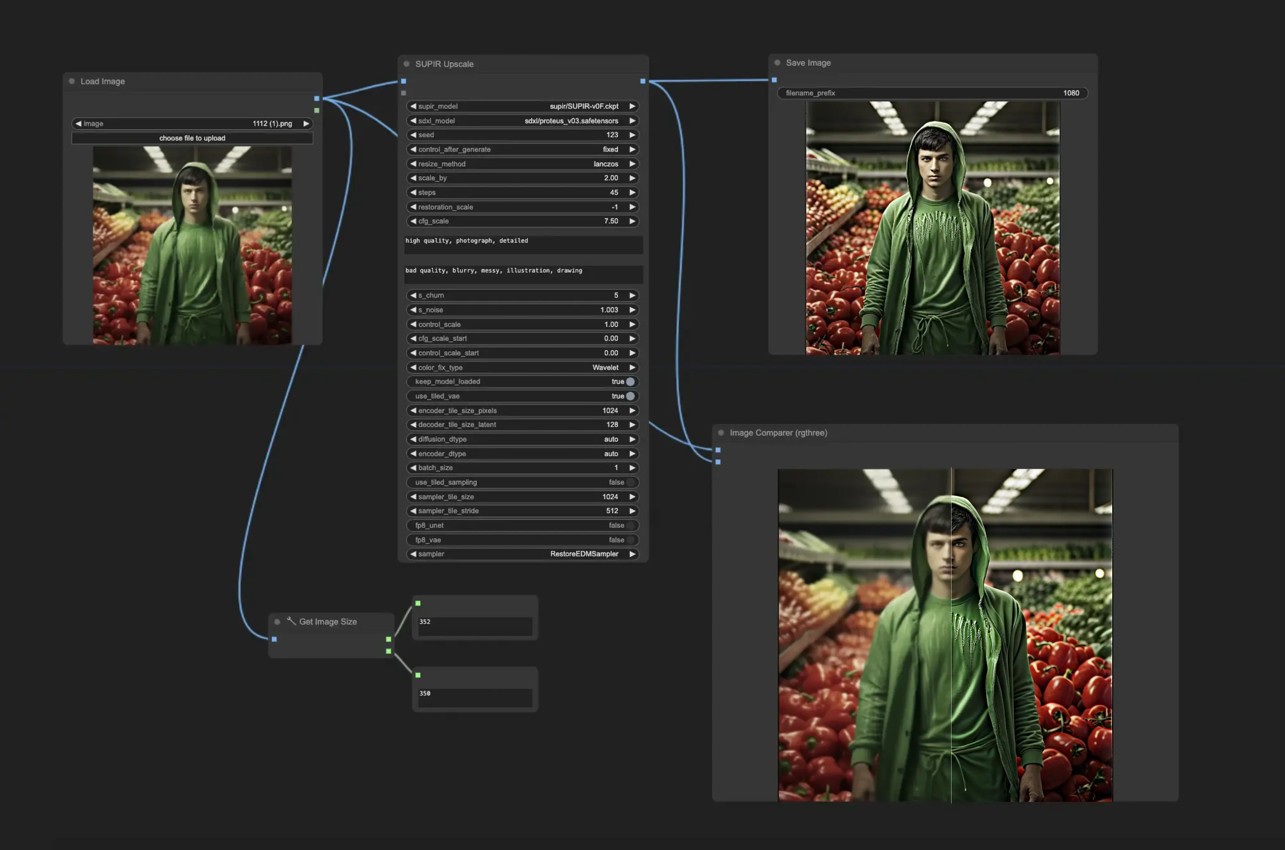 SUPIR - ComfyUI Upscale Workflow