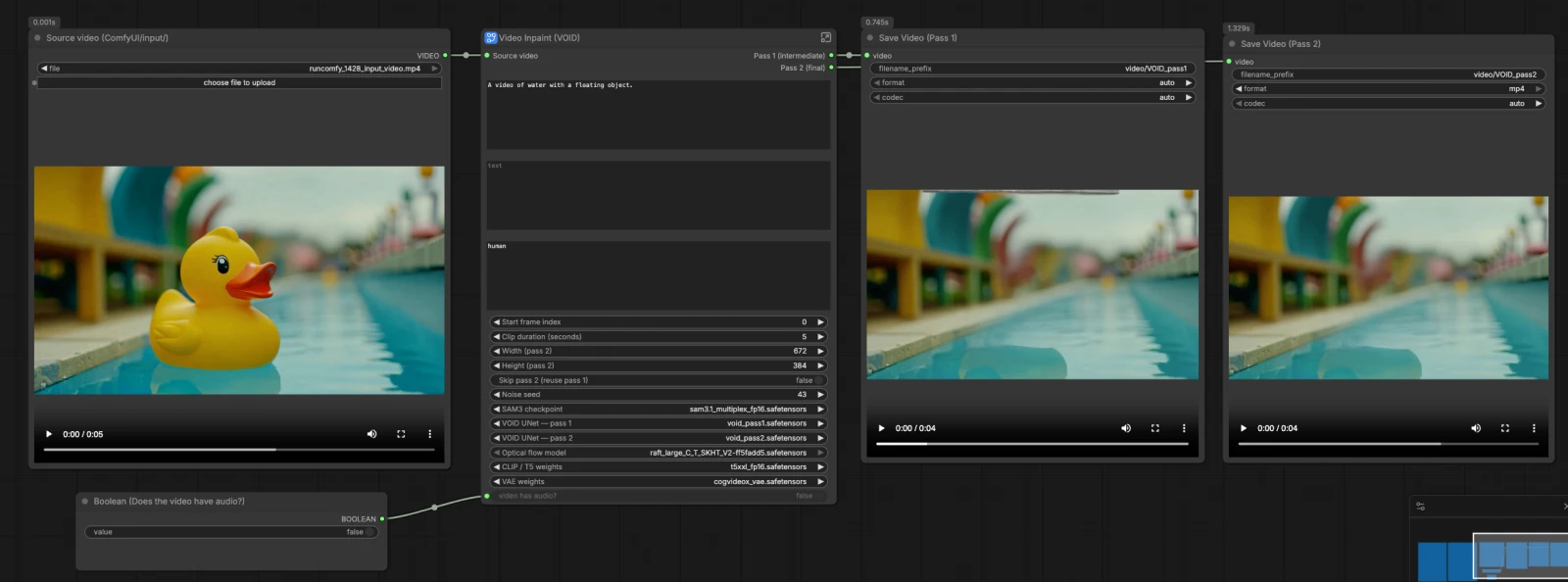 VOID Video Inpainting ComfyUI | Temporal Object Clean-Up Workflow