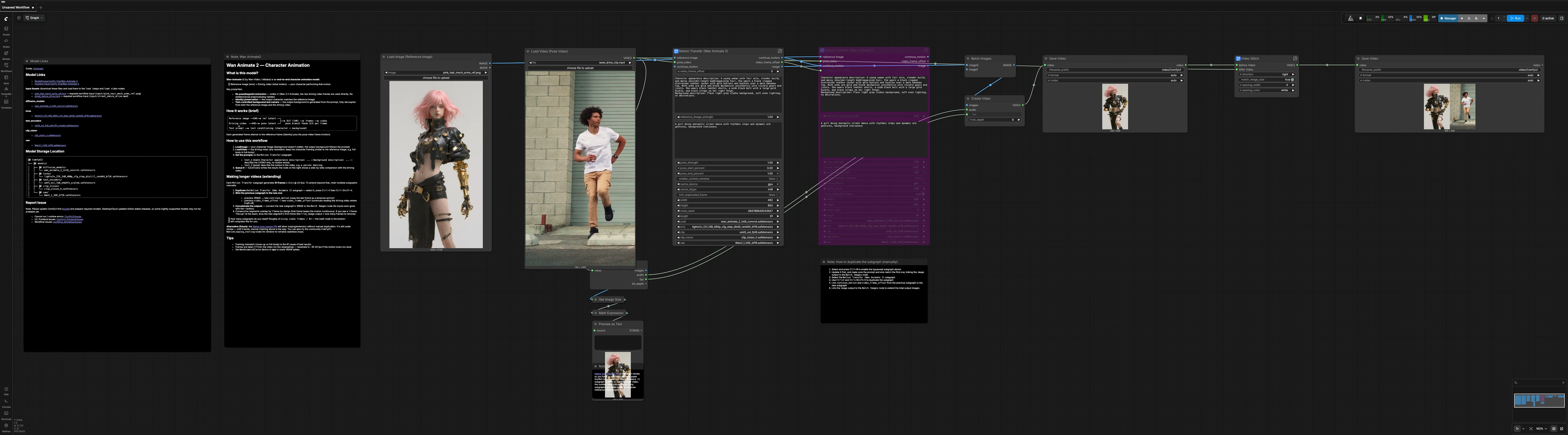 Wan Animate 2 ComfyUI | Identity-Preserving Motion Transfer