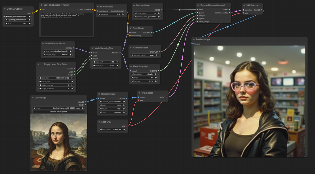 ComfyUI workflow: FLUX Img2Img