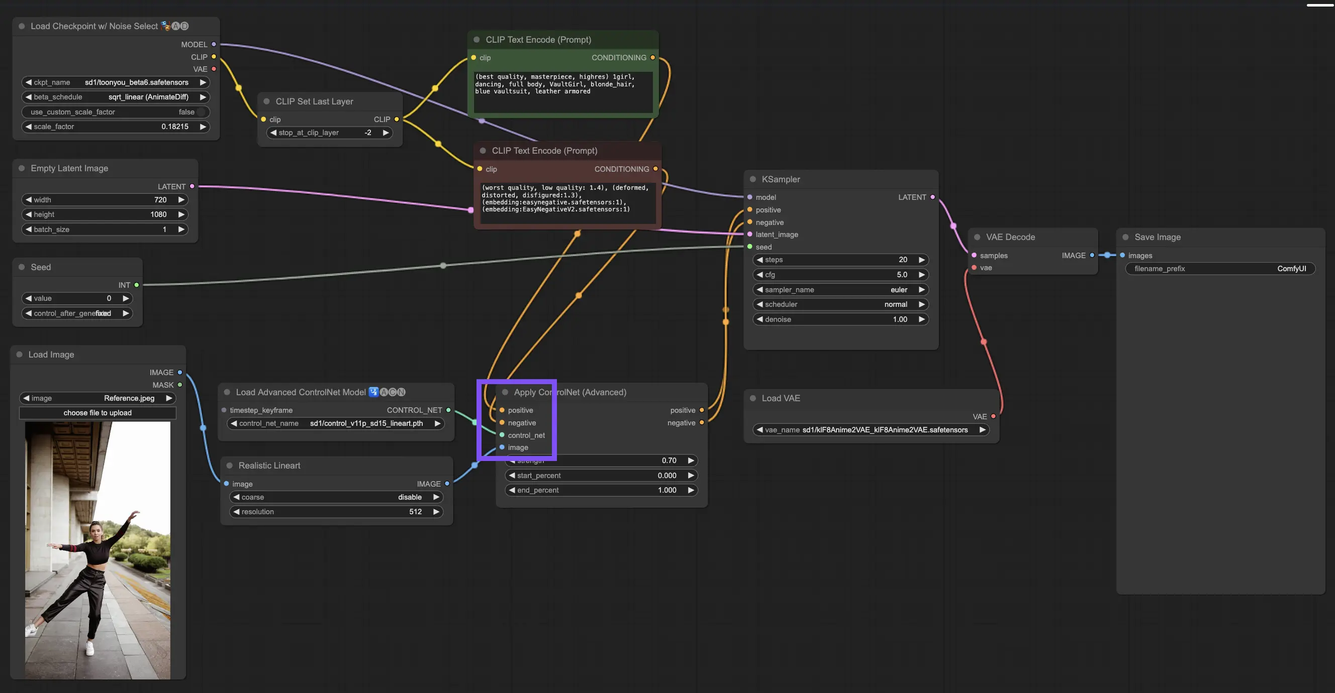 Apply ControlNet in ComfyUI