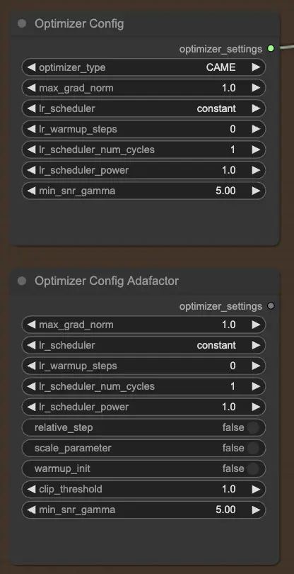 Formation FLUX LoRA : OptimizerConfig