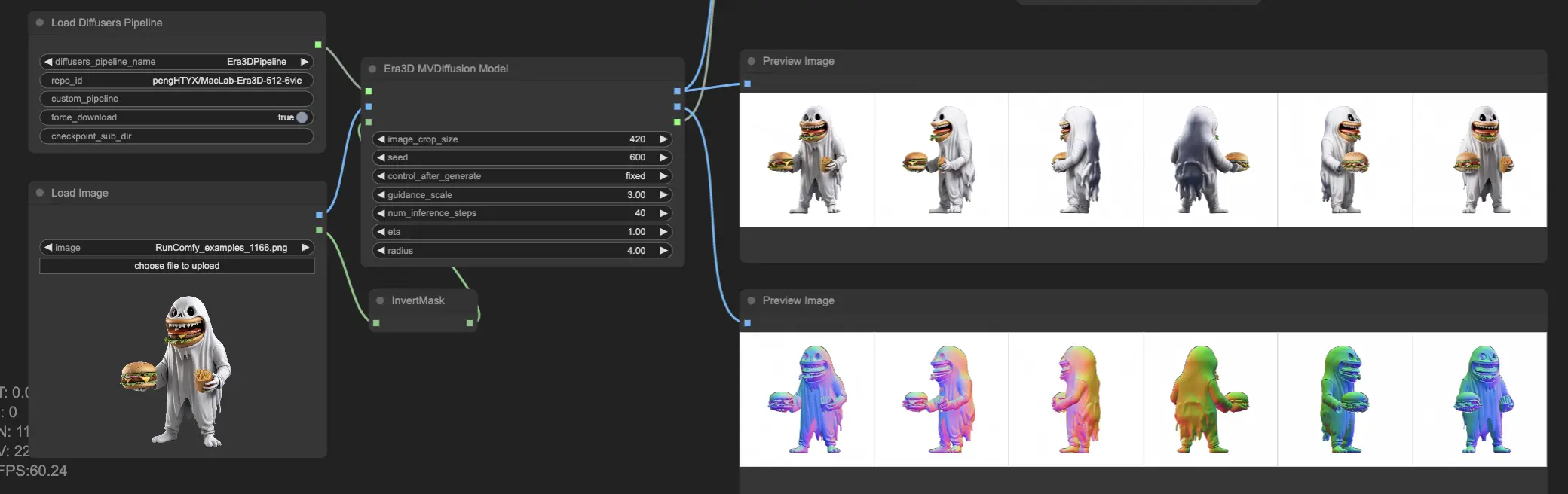 ComfyUI Era3D Workflow